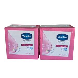 Vaseline Healthy Plus Bar Soap Healthy Bright Vitamin B3 ..2.64 Oz Each ~2pack